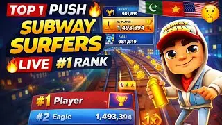 TOP 1 PUSH 🔥 Subway Surfers LIVE | Silent Grind for #1 Rank 🌍