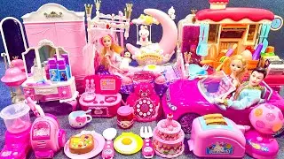 18 Minutes Satisfying with Unboxing Pink Barbie Princess Bedroom House Play Set Review Toys ASMR