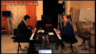Lara and Jonathan play 'Walking in the Air' from 'The Snowman' (piano duet)