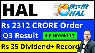 HAL SHARE LATEST NEWS TODAY I HAL SHARE DIVIDEND I HAL SHARE Q3 RESULT TODAY I HINDUSTAN AERONAUTICS