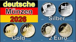 German Coins 2026 - Overview and Preview - 2 Euro, Silver, Gold
