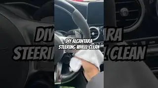 Чистка рулевого колеса из алькантары и замши! Простой лайфхак для ухода за автомобилем с помощью ...