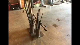 DIY vertical pry bar holder