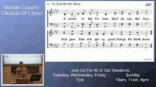 To God be the glory congregational singing