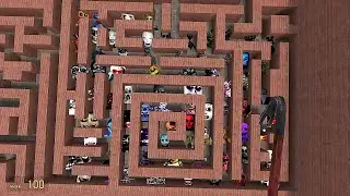 unlimited nextbots in big maze garrys mod snpc #snpc