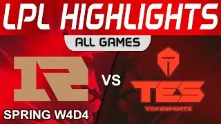 RNG vs TES Highlights ALL GAMES LPL Spring Split 2024 Royal Never Give Up vs Top Esports by Onivia