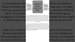 Battle of Gazala May&ndash;June 1942