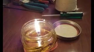 How to Make an Olive Oil Lamp in a Mason Jar.