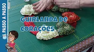 Como fazer Guirlanda de Natal - Passo a Passo Paninhos e Afins Costura Criativa Artesanato em Tecido