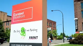 Curated Storefront transforms Akron's empty buildings with art