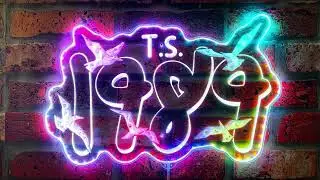 Taylor Swift 1989 Dynamic RGB Edge Lit LED Sign, Music Room Decor