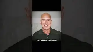Have you heard of Jeff Bezos's 70% rule #motivation #selfhelp #jeffbezosmotivation