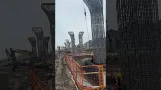 Pier construction#technology #infrastructure #bridge #road #wonder #shorts #discoverthewonder