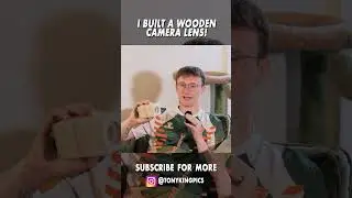 I BUILT A WOODEN CAMERA LENS #photography #microfourthirds #tutorial #aesthetic #photographer
