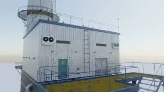 Refinery Module 1 made in Blender 3d