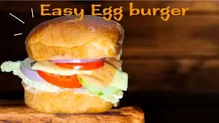 Easy Egg burger recipe 🍔 | easy burger || egg burger 