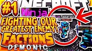 FIGHTING OUR GREATEST ENEMIES + RANK GIVEAWAY | Minecraft FACTIONS Series #1 (VanityMC Demonic)