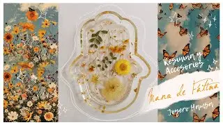 RESINA - Mano Hamsa /de F&aacute;tima, Platito Joyero 🌼