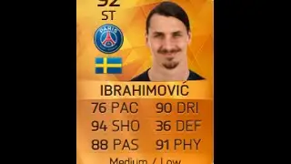 FIFA 16 MOTM IBRAHIMOVIC REVIEW (92) FIFA 16 Ultimate Team Player Review + In Game Stats