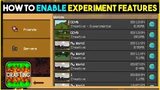 How to Enable Experiment Features in Crafting and Building | Crafting and Building