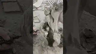 Witness the Emergence of Power and Grace: A Majestic Horse Head, Hand-Carved from Black Marble