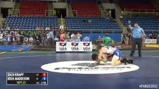 160 Champ. Round 2 - Josh Anderson (Nebraska) vs. Zach Krapf (American In Europe)