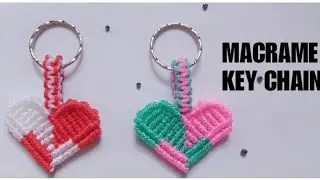 GANTUNGAN KUNCI HATI DARI TALI KUR•FAYAZ MACRAME•MACRAME KEY CHAIN•GANTUNGAN KUNCI TALI KUR•MACRAME