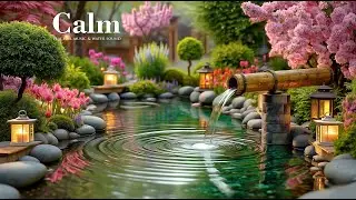 Relaxing Music Relieves Stress, Anxiety and Depression 🌿 Bamboo Water + Deep Sleep Piano Healing