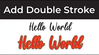 How to add a Double stroke in text/ adobe illustrator tutorial in URDU