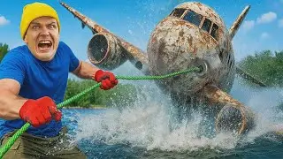 ¡Encontramos un avión hundido mientras pescábamos con imán!