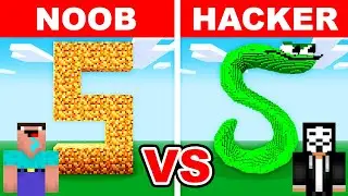 NOOB vs HACKER: I Cheated In a Alphabet Lore Build Challenge! (Letter S)