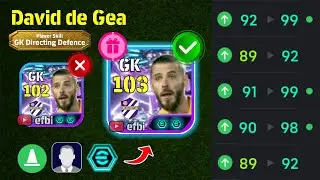 David de Gea 103 BEST TRAINING with Booster, Max Level, Player Progression eFootball 2026