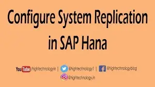как настроить репликацию системы в SAP HANA | Репликация SAP HANA | Репликация системы в HANA