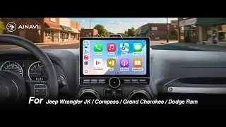 Car Stereo Radio Upgrade for Jeep Wrangler JK 07-18 Dodge Ram 1500 09-12 With CarPlay Android Auto