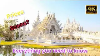 Chiang rai thailand WHITE TEMPLE walking tour 2024 4K
