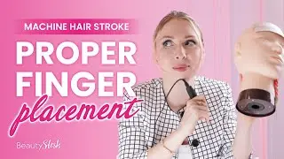 How and where to place your fingers when doing hair strokes