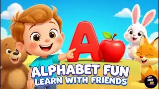 🐝 Стихи для детей на букву A, B, C, D | Весёлое изучение алфавита 🎨