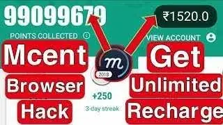 Mcent browser unlimited money//unlimited points earn kare