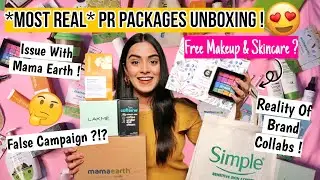 *MOST REAL* PR PACKAGES UNBOXING ! DENIED Collaborations | It was a LIE ? My Issue With Mama Earth