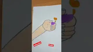 burning love with lighter in hand drawing