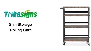 JW0138 - Installation Guide - 4-Tier Storage Rolling Cart with Handle #rollingcart #rollerstorage