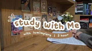 Study With Me 📝 2 Hour Pomodoro 50/10 with Cozy Fireplace Sounds 🕯️ | Deep Focus Session