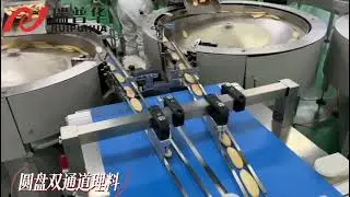 baby food rice Crackers packing Machine line; Round table sorting flow wrap pack Packaging equipment