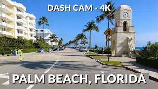 Cruising Palm Beach, Florida: A 4K Drive through Sun-Kissed Splendor