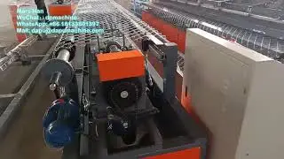 6M width Diamond mesh chain link fence machine for cyclone wire 10ft