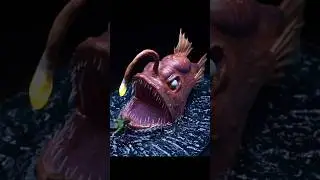 How to Make sea monster，anglerfish Diorama /Polymer Clay / Epoxy resin