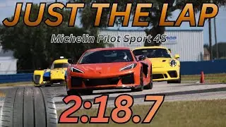 C8 Z06 Sebring 2:18.7 JUST THE LAP - Michelin Pilot Sport 4S