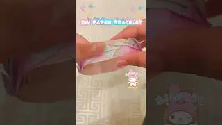 Diy Paper Bracelet 💗💫 #diy #craftideas #paperbracelet #papercraftideas #craft #artandcraft #shorts