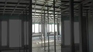 Первый этап изготовления и монтажа перекрытия между этажами