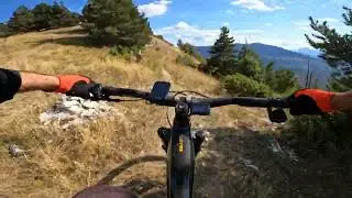 Descente du Chamatte vers Vergons en VTTAE